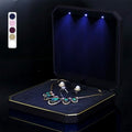 HSLFUAI Large Necklace Box, Necklace Gift Box with Led Light,Jewelry Box for Necklace,Jewelry Gift Box for Wedding, Birthday, Valentine' Day, Mother'S Day, Christmas