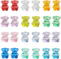 200 Pcs Acrylic Bears Sensory Bin Filler Plastic Bears Figurines Tiny Resin Animals to Hide Bulk Wedding Birthday Party Favors,Cute Table Decors,Gifts,Room Art Crafts,10 Colors