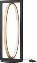 Modern LED Table Lamp, Dimmable Minimalist Bedside Lamp, 3 Color Temperatures, Angle Adjustable, Cute Desk Lamp, Nightstand Lamp for Living Room, Bedroom, Office, Black and Gold D62TL05