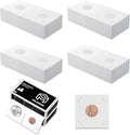MUDOR Upgraded Premium Coin Flips for Cents, 200 Pack Cardboard Coin Holder, Mylar Coin Flips 2x2, Paper Coin Holders