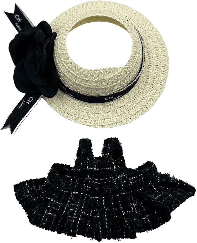 17cm Clothes Set(NO Doll),Hat & Overalls Set for 17cm Accessories Suit,Stylish Adorable Dolls Clothes Accessories,Cute Clothes for Dress up Unique Style (Style J)