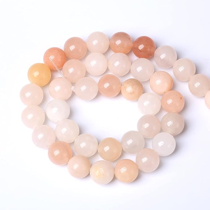 12MM 31PCS Natural Stone Pink Aventurine Loose Beads for Jewelry Making DIY Bracelet
