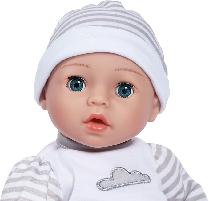 Adora Adoption Babies Collection, 16” Baby Doll with Complete 9-Piece Accessories Includes: Pacifier, Hospital Bracelet, Diaper and More! Birthday Gift for Ages 3+ - Baby Beloved