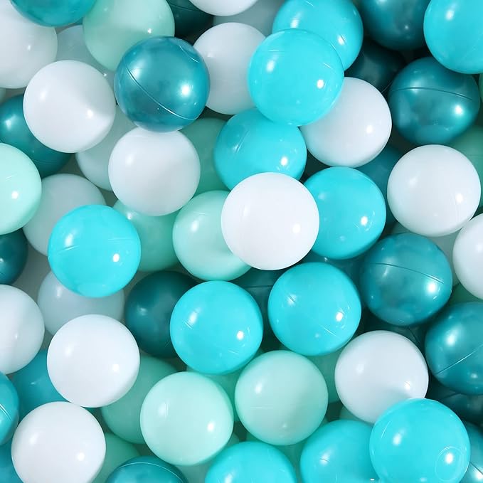 Realhaha Ball Pit Balls 50 100 200 500 Play Balls Plastic Balls for Baby Girls Toddlers Kids Play Tent Pool Playhouse Playpen Party Decoration