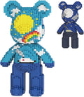 DAHONPA Bear Micro Building Blocks Set(3680 Pieces), Day & Night Bearbrick, Rainbow Sky Ocean Creative Art Toy Bear, Collectible Decoration Gift