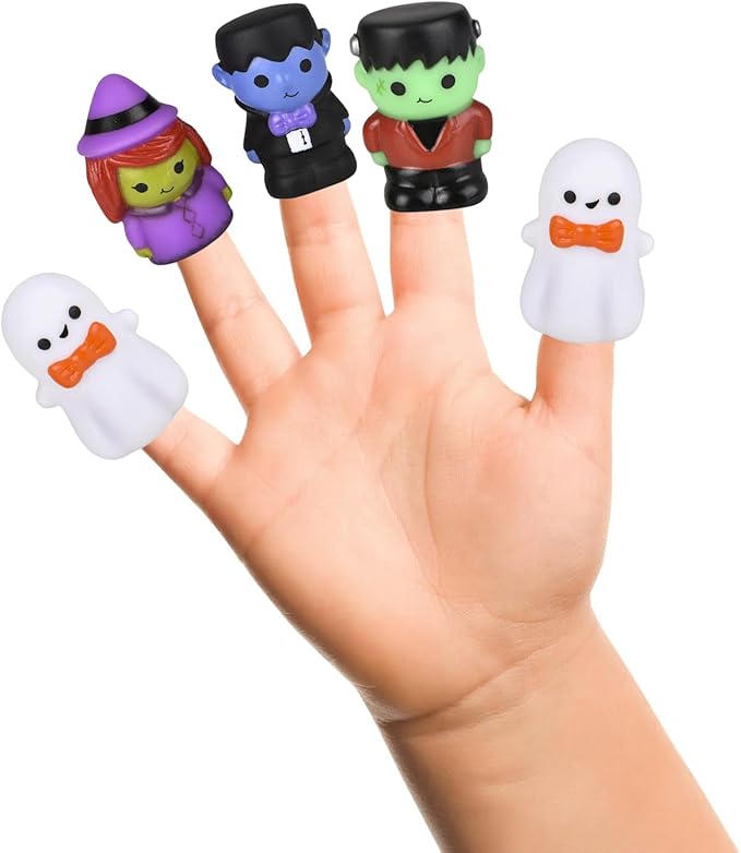 Halloween Finger Puppets, Feeling Tiny Finger Puppets, Fun Prank Toys, Puppet Show, Gag Gifts, Party Favor (8-Pack)