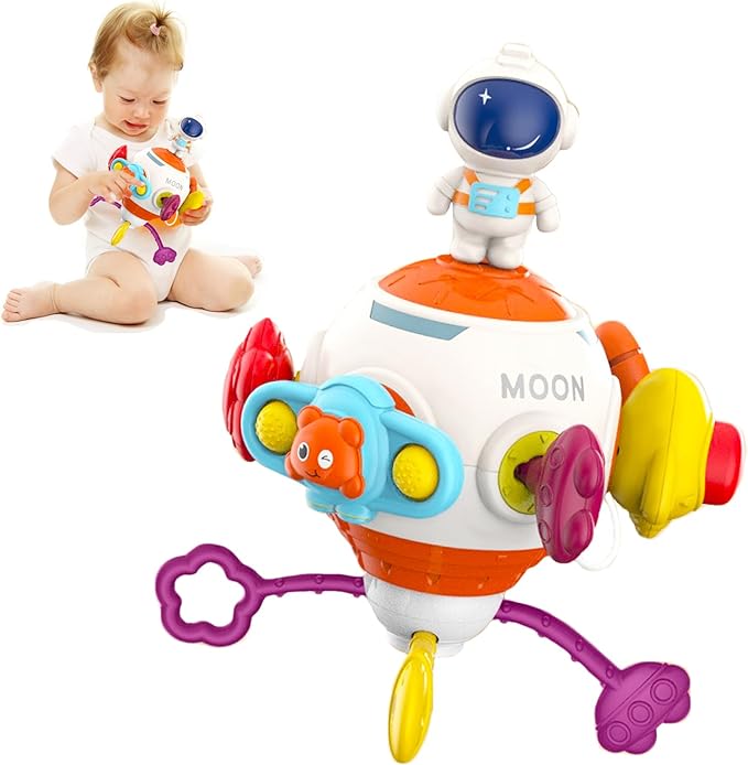 Busy Activity Cube Toys for Babies, Montessori Sensory Toys for toddlers1-3,Car seat, Baby Birthday Gift, boy and Girl Education and Learning Toy