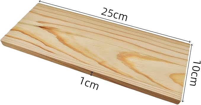 4PCS Rectangle Wood Boards Unfinished Wood Blocks for Crafting, 9.8x3.9x0.4in Blank Whittling Wooden Blocks for Wood Carving,Painting & Burning