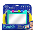 Mobi Peeka Activity Toy - Tummy Time Baby Mirror, Food Grade Silicone Montessori Toys, Shatterproof Mirror for Babies, BPA and Phthalate Free - for 0-6 Months Newborns and Up