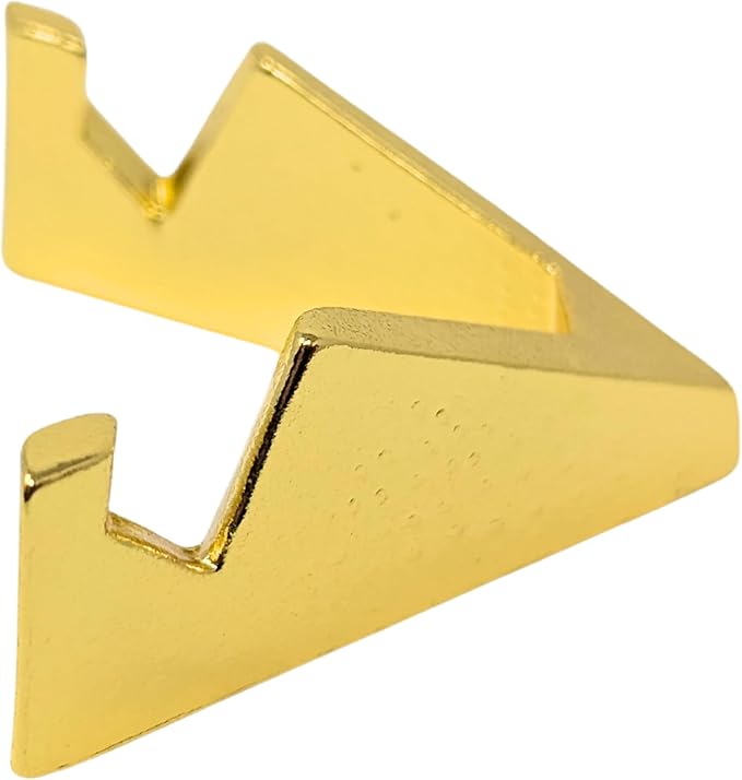 Generic Chevron Military Challenge Coin Display Stand - Solid Metal with Anodized Finish - US Vet. Business (Gold)