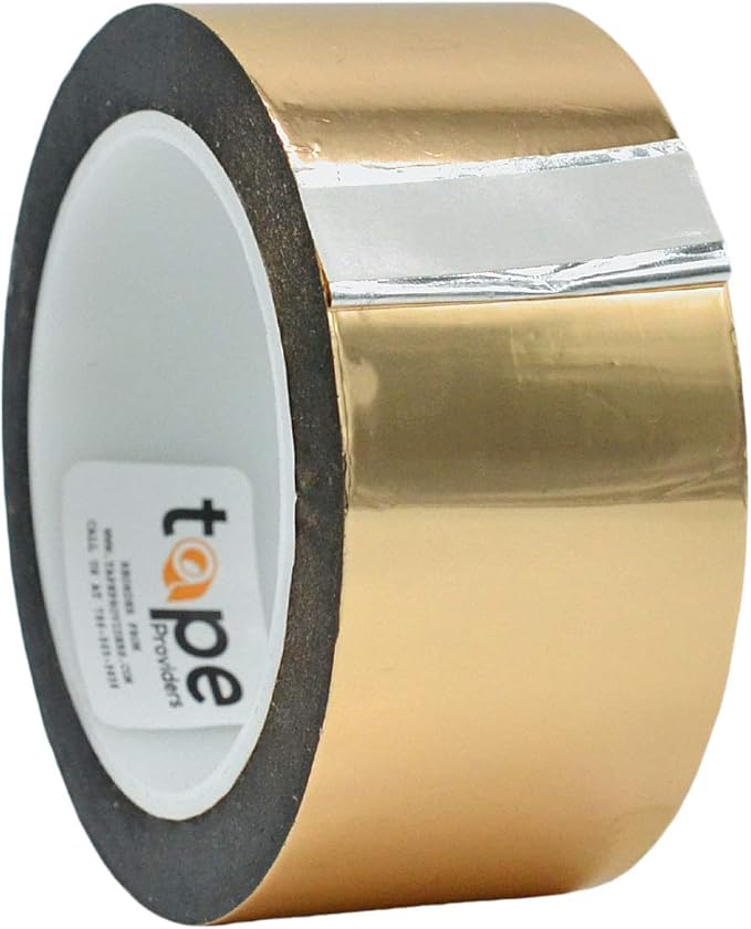 WOD MPFT2 Gold Metalized Polyester Mylar Film Tape with Acrylic Adhesive, 3 inch x 72 yds. Vibrant Mirror Gold Tape, Decor Tape for Detailing Accent Wall, Graphic Arts, Car and Boat Trim