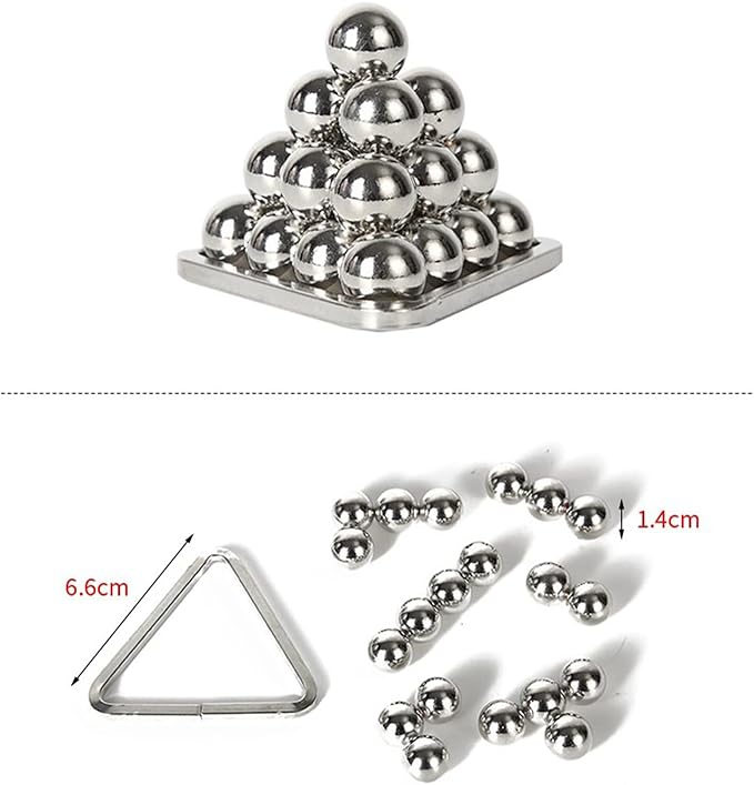 FantasyDay 5 Pcs Brain Teaser Puzzle,Metal Puzzle, Unlock Interlock IQ Test Game, Magic Trick Toy Gift for Kids and Adults