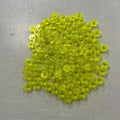 560 Piece Transparent Colors Building Plate Bulk, Round 1x1, Compatible with Lego Parts and Pieces: (Color:Trans Yellow)