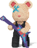 HOOLEDAY Animal Guitar Bear Micro Building Blocks for Adults (3150 Pieces), Bear Bricks Set Creative Home & Office Decor, Gift for Adults & Boys & Girls