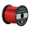 BNTECHGO 18 AWG Magnet Wire - Enameled Copper Wire - Enameled Magnet Winding Wire - 3.0 lb - 0.0393" Diameter 1 Spool Coil Red Temperature Rating 155℃ Widely Used for Transformers Inductors