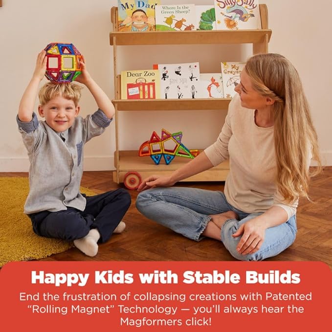 Magformers XL Cruisers Set (32-pieces) Magnetic Building Blocks, Educational Magnetic Tiles Kit , Magnetic Construction STEM Toy Set includes wheels