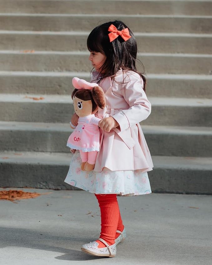 DIBSIES Personalized My First Dolly (Brunette Dark Skin Tone)