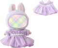 Clothes for Dolls Accessories, Outfit Set Gauze Dress for 15cm 17cm Doll (No Doll), Romantic Skirt Doll Clothing Set Replacement Purple