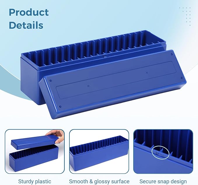 3-Pack Coin Slab Storage Boxes - 20-Slot Plastic Cases for 60 Coins, Compatible with PCGS NGC PMG Holders