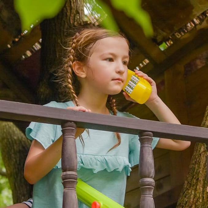 HAPPYPIE Toy Phone for Kids Swing Set Phone Pretend Phones and Learning Education Phones Plastic Telephone Creative Children Play Phone for Toddlers Baby Cell Phone Playhouse Phone (Yellow)