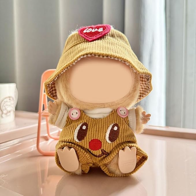17cm Doll Clothes Set & Outfit - Cuddly Fashion Dresses with Accessories, Luxury Chic Doll Clothing & Plush Pullover Hoodie Doll Clothing DIY ,Just Clothes