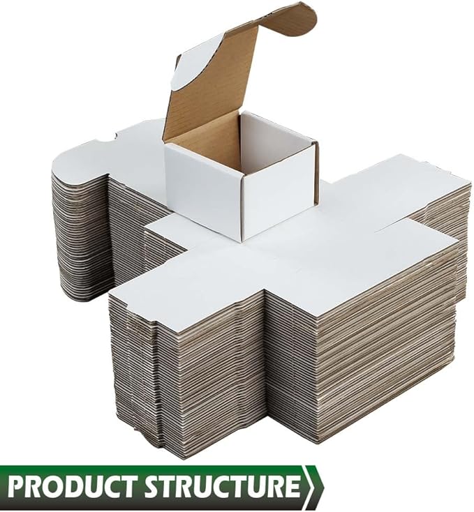 GRAND ORANGE 50 Pack 200 Count Trading Card Storage Boxes Corrugated Paper Cardboard Organizer for Sports Gaming Cards Trading Paper Boxes