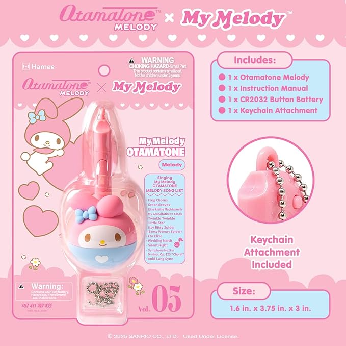 Otamatone Melody Hello Kitty and Friends Electronic Portable Music Instrument / Synthesizer Toy from Japan by Maywa Denki [English Instructions] - My Melody