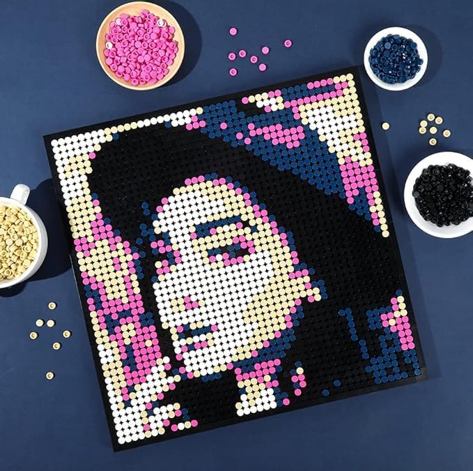Amalia Personalized Mosaic Portrait Custom Building Kit Pixel Great Wall Art Decoration Customized Your Own Photo Picture-Fascinatic(L/15.1"x15.1")