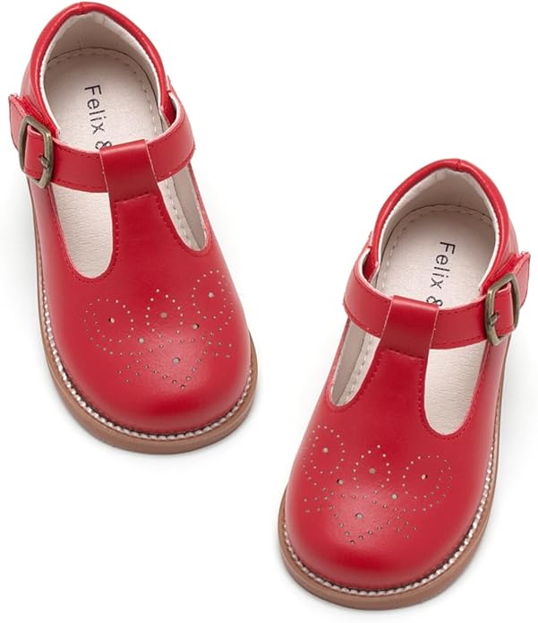 Felix & Flora Toddler Little Girl Mary Jane Dress Shoes - Ballet Flats for Girl Party School Shoes