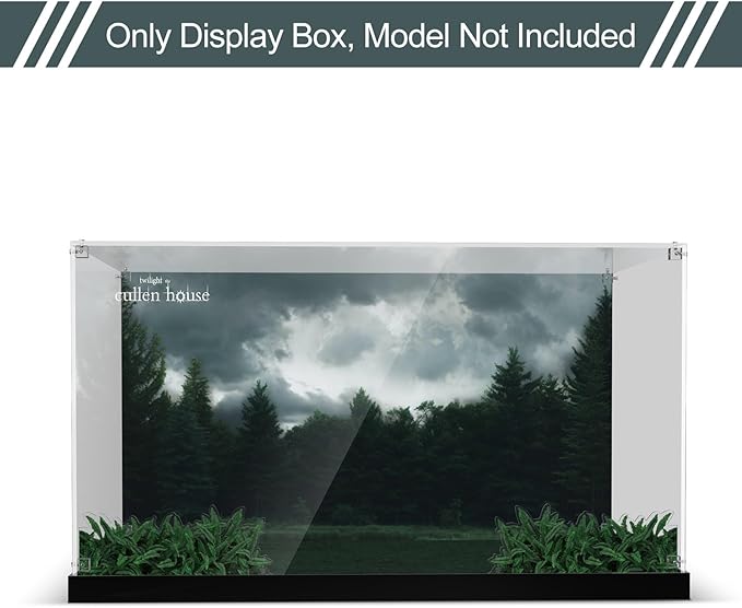 Acrylic Display Case for Lego Twilight The Cullen House (ONLY Box, NOT Model) Clear Dustproof Display Box Compatible with Lego 21354 Building Set