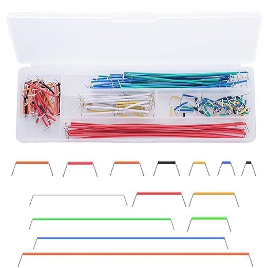 Breadboard Jumper Wires Kit 2Pcs 830 Breadboards +2PCS 400 Breadboards +130pcs Flexible Breadboard Jumper Wire +280pcs Jumper Cable+1pcs Tweezer for Arduino Raspberry Pi