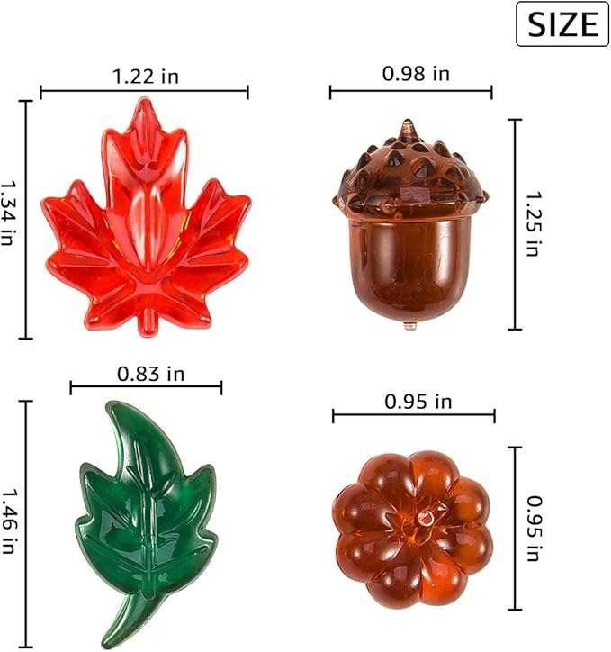 84 Pieces Acrylic Leaves Mini Acrylic Pumpkin Maple Leaves Acorns Crystals Gems for Thanksgiving Home Table Scatters Decoration Autumn Table Scatters Favor Vase Filler(5 Colors)