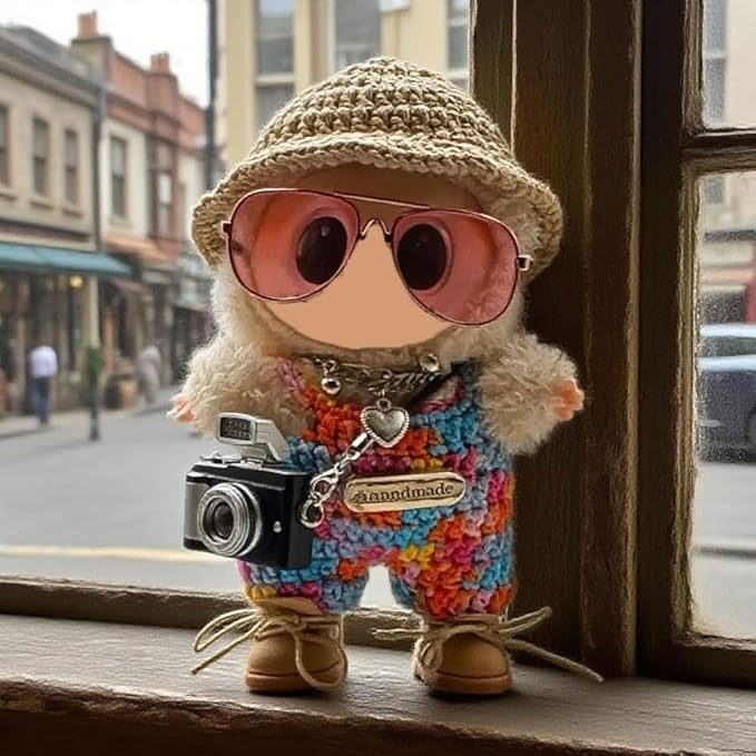 Doll Clothes Set & Outfit for Blind Box Dolls of 5.91-6.7inch (15-17cm) with Accessories Luxury Chic Stylish Adorable Cute Unique Style of Dolls Clothes for Dress up 6 Pieces (No Doll) (O)
