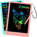 LCD Writing Tablet Doodle Board, Colorful Drawing Pad, Electronic Drawing Tablet, Drawing Pads,Travel Gifts for Kids Ages 3 4 5 6 7 8 Year Old Girls Boys (10.5 inch, Blue&Pink)