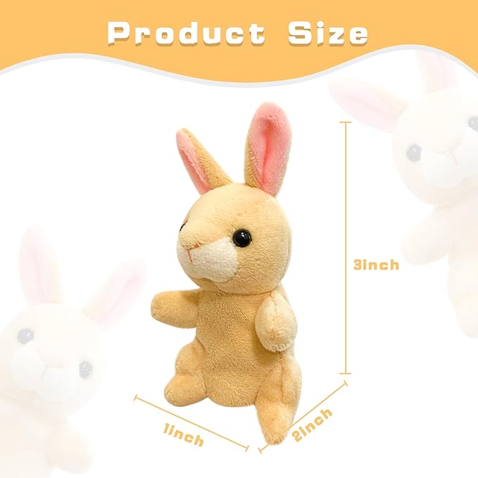 Farm 6pcs Finger Puppets Set, Cute Animal Puppet Mini Hand Puppets Role-Playing Story Animal Soft Plush Toy for Kids Cat, Mouse, Horse, Rabbit, Donkey, Turkey (farm02)