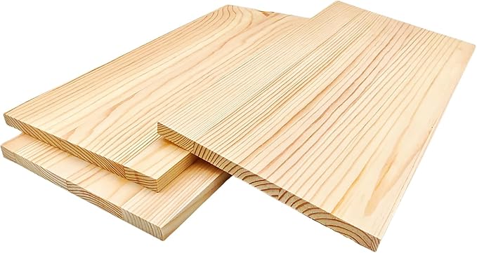 3PCS Rectangle Wood Boards Unfinished Wood Blocks for Crafting, 11.8x5.9x0.4in Blank Whittling Wooden Blocks for Wood Carving,Painting & Burning