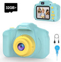 PROGRACE Kids Camera with 32GB SD Card, HD Digital Video Camera for Toddlers, IPS HD Screen, Birthday for Boys and Girls Ages 3-12 – Blue