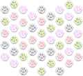 Mini Cat Paw Squishy Toys 50 Pcs Squishies Set,Cute Cat's Paw Squeeze Stress Relief Fidget Toy,Colorful Small Mochi Toy Goodie Bag Party Favor Gift