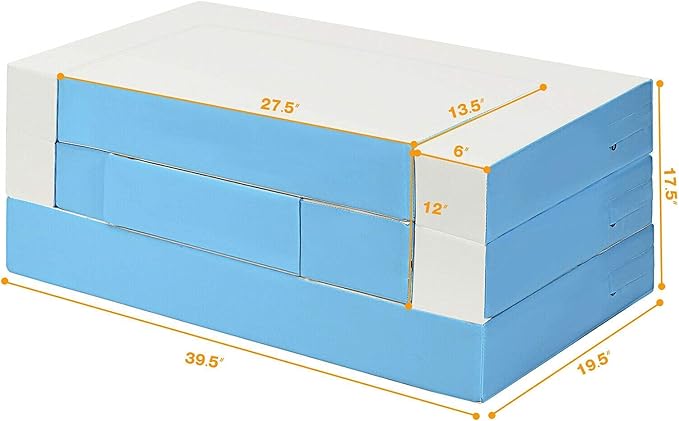 Costzon Climb and Crawl Foam Playset, 4-in-1 Convertible Furniture Into Toddler Bed, Sofa, Table, Activity Play Blocks, 8-Piece Lightweight Couch for Kids, Baby, Preschooler (Contemporary)