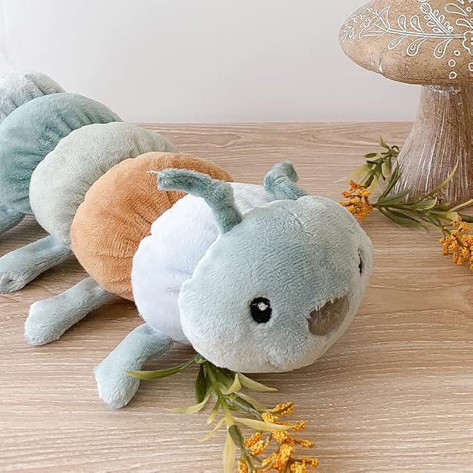 MON AMI Twiggy The Caterpillar Stuffed Animal - 12', Soft & Cuddly, Use as Toy or Nursery Room Décor, for Kids of All Ages