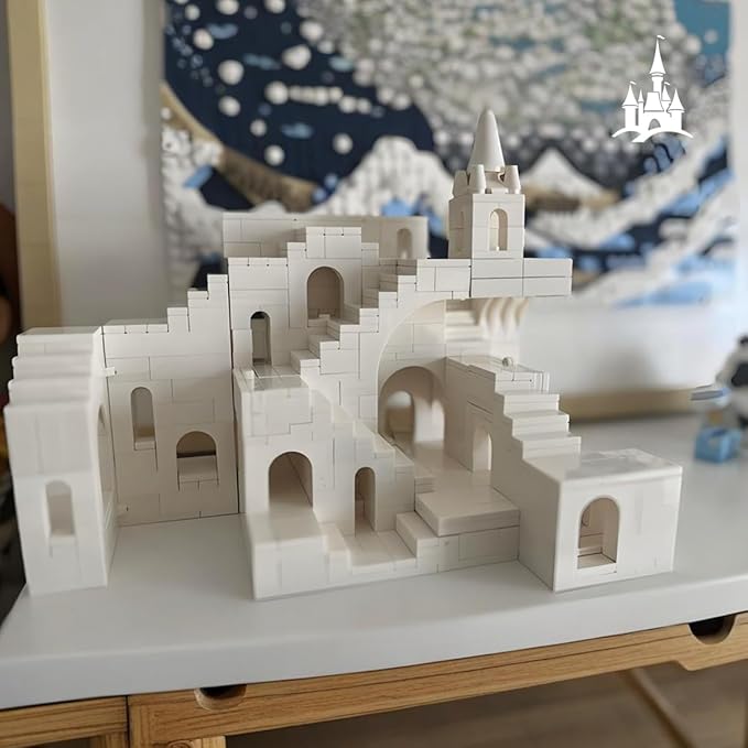 Magic Maze Building Block，White Transforming Castle Deformable Building Blocks（660PCS Gifts for Adults
