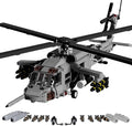 MISINI M7003 UH-60 Black Hawk Helicopter Building Blocks Set, 1159 Pieces Military Series Air Force Medium Utility Helicopter, 1:35 Adult Collection Toy Gift Model Aircraft