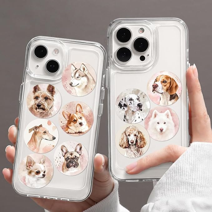 500 Pcs Cute Dog Stickers Puppy Decals Waterproof Decals for Laptop, Water Bottle,Phone, Luggage, Teens Boys Girls Birthday Party Supplies Decoration