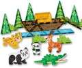 Magnetic Tiles Set Rare Animals Theme Toys, Magnet Tiles Building Blocks Toys for Kids Ages 3+