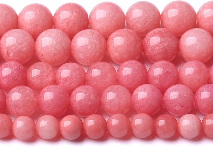 4MM 88PCS Natural Stone Pink Jade Beads Rhodochrosite Chalcedony Beads for Jewelry Making DIY Bracelet 1 Strand