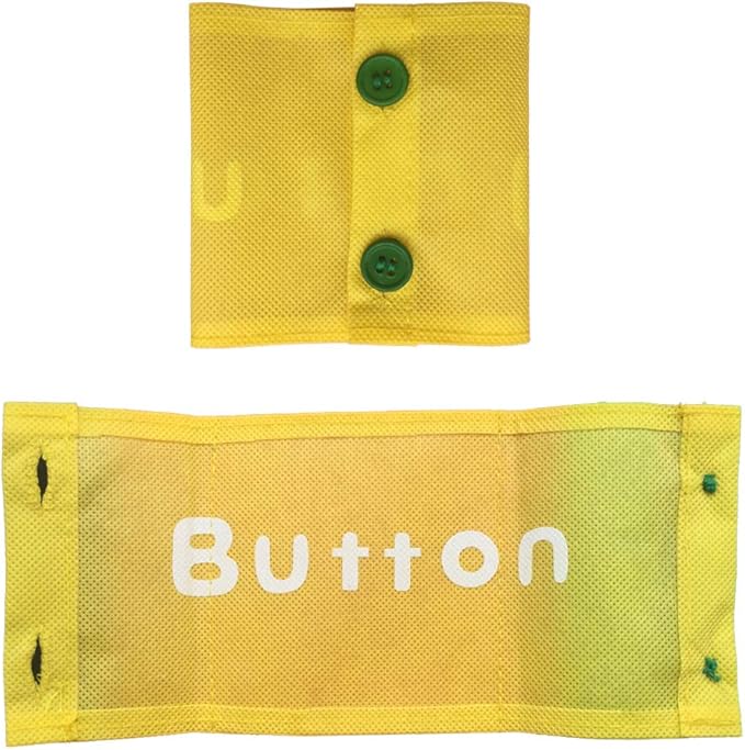 Busy Board Dress Learning Boards for Fine Motor Skills & Learn to Dress, Basic Life Skills Sensory Board, Learn to Zip, Snap, Tie Shoe Laces and Buckle (Type1, Orange)