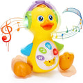 Tsomtto Baby Musical Duck Toy Dancing Crawling Tummy Time, Light Up Infant Toys 0-3-6 6-12 12-18 Months Halloween for 1 2 Year Old Boys Girls Baby Learning Development Toddler Toys Age 0-2