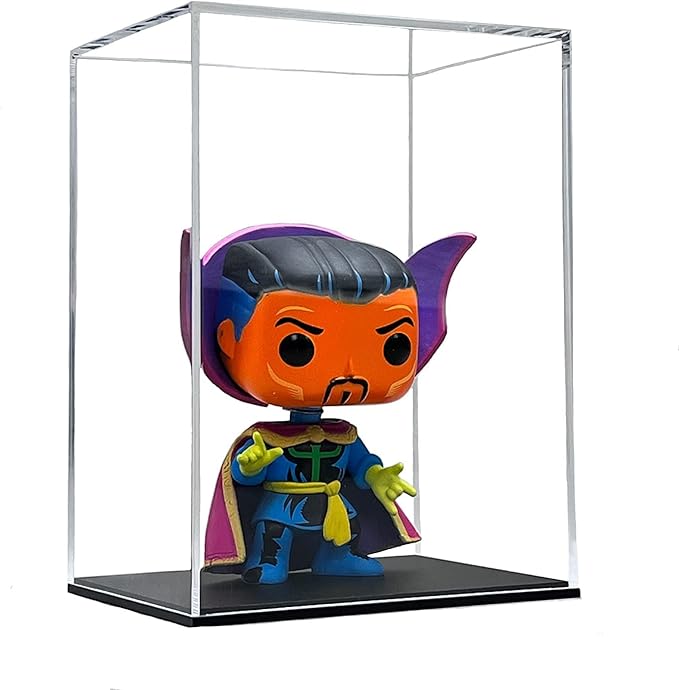 SVENJBB Acrylic Display Case, Acrylic Protector Compatible with Funko POP! 4 Inch Vinyl Figures, Full Assembly Clear Box for Collectibles and Figures, 5x3.93x6.7 Inch