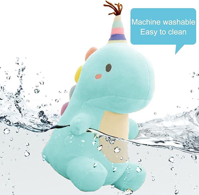 Stuffed Animal Plush Toys, Cute Dinosaur Toy, Soft Dino Plushies for Kids Plush Doll Gifts for Boys Girls (Blue, 19.7 Inch)