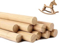 25 PCS Dowel Rods Wood Sticks Wooden Dowel Rods - 1 x 12 Inch Unfinished Bamboo Sticks - for Crafts and DIYers